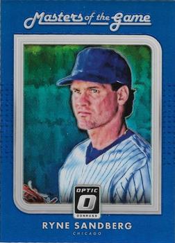 2016 Donruss Optic - Masters of the Game Blue #MG11 Ryne Sandberg Front