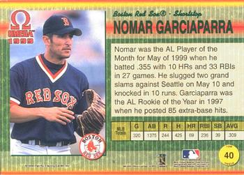 1999 Pacific Omega #40 Nomar Garciaparra Back