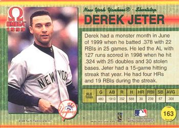 1999 Pacific Omega #163 Derek Jeter Back