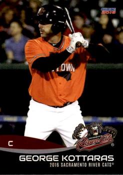 2016 Choice Sacramento River Cats #13 George Kottaras Front