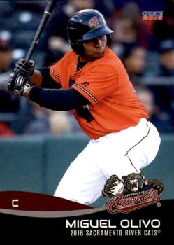 2016 Choice Sacramento River Cats #22 Miguel Olivo Front