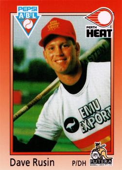 1992 Futera Pepsi ABL Perth Heat #4 Dave Rusin Front