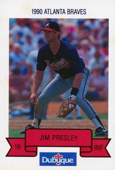 1990 Dubuque Atlanta Braves #NNO Jim Presley Front