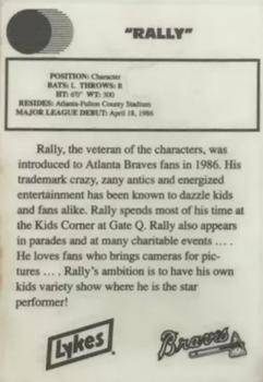 1992 Lykes Atlanta Braves #NNO Rally Back