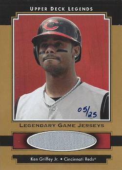 2001 Upper Deck Legends - Legendary Game Jersey Gold #GJKG Ken Griffey Jr.  Front