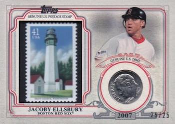 2016 Topps - World Series Champion Coin and Stamp Dime with Stamp #WCCSR-JE Jacoby Ellsbury Front