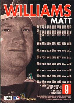 1999 SkyBox Premium #146 Matt Williams Back