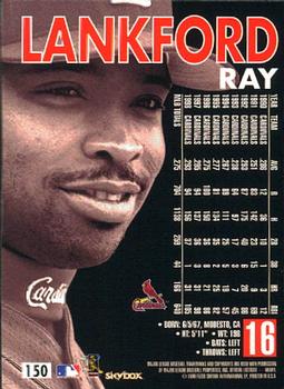 1999 SkyBox Premium #150 Ray Lankford Back
