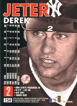 1999 SkyBox Premium #154 Derek Jeter Back