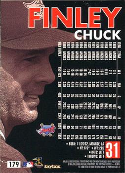 1999 SkyBox Premium #179 Chuck Finley Back