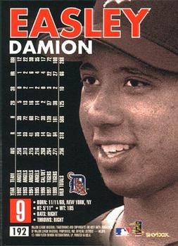 1999 SkyBox Premium #192 Damion Easley Back