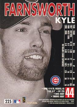 1999 SkyBox Premium #225 Kyle Farnsworth Back