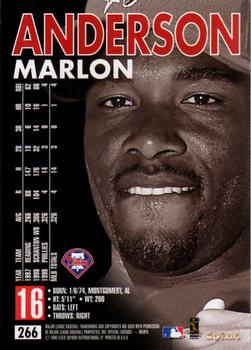 1999 SkyBox Premium #266 Marlon Anderson Back