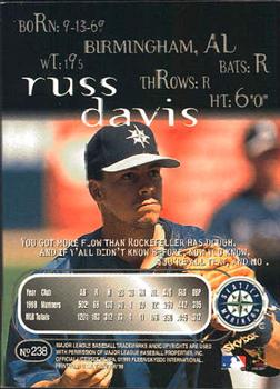 1999 SkyBox Thunder #238 Russ Davis Back
