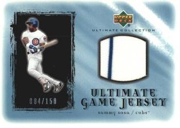 2001 Upper Deck Ultimate Collection - Game Jersey #USS Sammy Sosa  Front