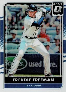 2016 Donruss Optic - Holo #96 Freddie Freeman Front