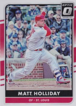 2016 Donruss Optic - Holo #153 Matt Holliday Front