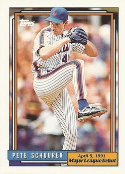 1992 Topps Major League Debut 1991 #158 Pete Schourek Front