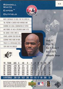 1999 SPx #53 Rondell White Back