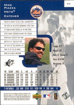 1999 SPx #54 Mike Piazza Back