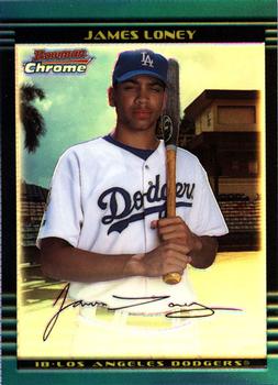 2002 Bowman Draft Picks & Prospects - Chrome Refractors #BDP19 James Loney  Front