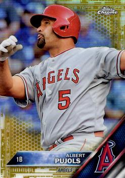 2016 Topps Chrome - Gold Refractor #46 Albert Pujols Front