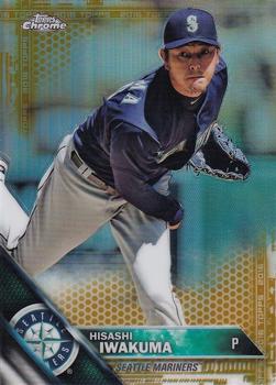 2016 Topps Chrome - Gold Refractor #61 Hisashi Iwakuma Front