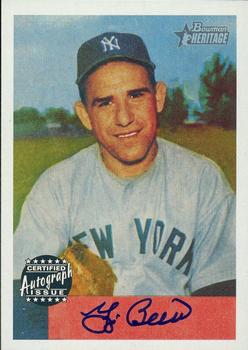 2002 Bowman Heritage - 1954 Reprints Autographs #BHRA-YB Yogi Berra  Front