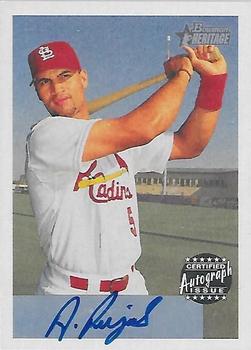 2002 Bowman Heritage - Autographs #BHA-AP Albert Pujols Front