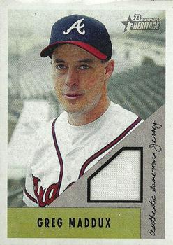 2002 Bowman Heritage - Relics #BH-GM Greg Maddux Front