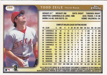 1999 Topps Chrome #286 Todd Zeile Back