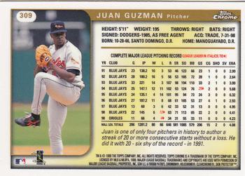 1999 Topps Chrome #309 Juan Guzman Back