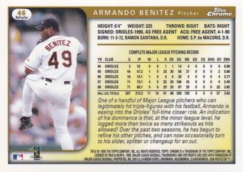 1999 Topps Chrome - Refractors #46 Armando Benitez  Back