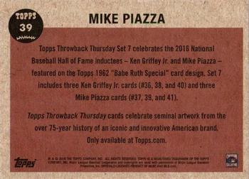 2016 Topps Throwback Thursday #39 Mike Piazza Back