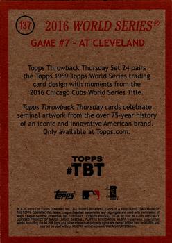 2016 Topps Throwback Thursday #137 Chicago Cubs Back