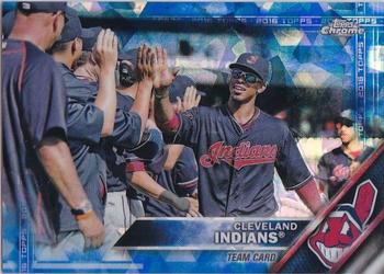 2016 Topps - Chrome Sapphire 65th Anniversary Edition #398 Cleveland Indians Front