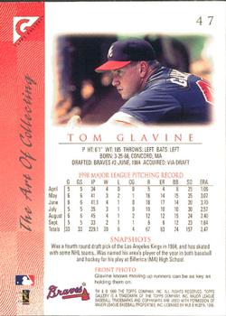 1999 Topps Gallery #47 Tom Glavine Back