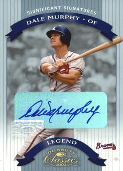 2002 Donruss Classics - Significant Signatures #151 Dale Murphy Front