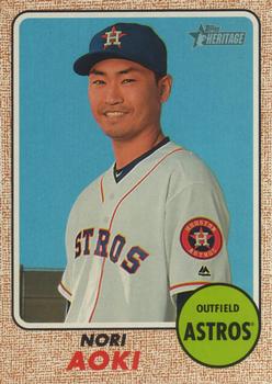 2017 Topps Heritage #300 Nori Aoki Front