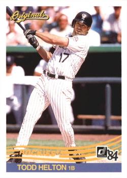 2002 Donruss Originals - Aqueous #158 Todd Helton Front