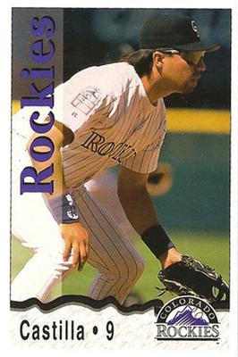 1996 Colorado Rockies Police #NNO Vinny Castilla Front