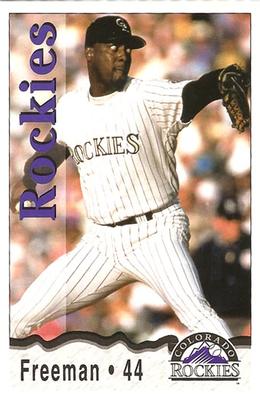 1996 Colorado Rockies Police #NNO Marvin Freeman Front