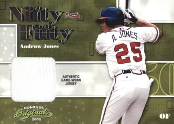 2002 Donruss Originals - Nifty Fifty Jerseys #NF-9 Andruw Jones  Front