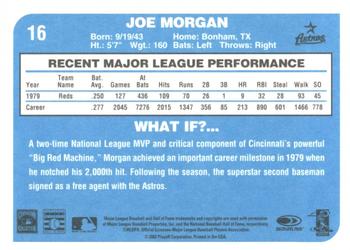 2002 Donruss Originals - What If 1980 #16 Joe Morgan Back