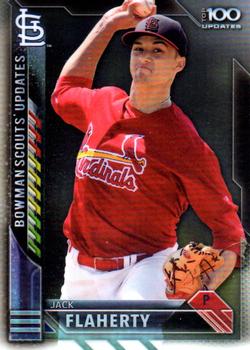 2016 Bowman Chrome - Scouts' Top 100 Updates #BSU-JF Jack Flaherty Front