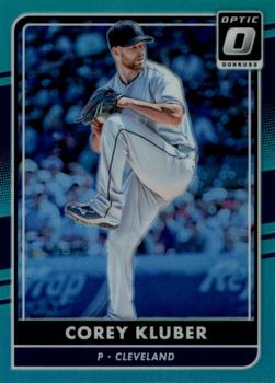 2016 Donruss Optic - Aqua #71 Corey Kluber Front