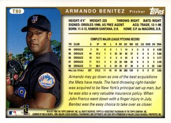 1999 Topps Traded and Rookies #T80 Armando Benitez Back