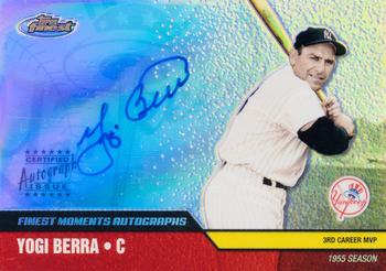 2002 Finest - Moments Autographs #FMA-YB Yogi Berra  Front