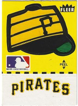 1981 Fleer Baseball Stickers #NNO Pittsburgh Pirates Cap (Yellow) Front