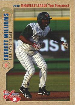 2010 Grandstand Midwest League Top Prospects #NNO Everett Williams Front